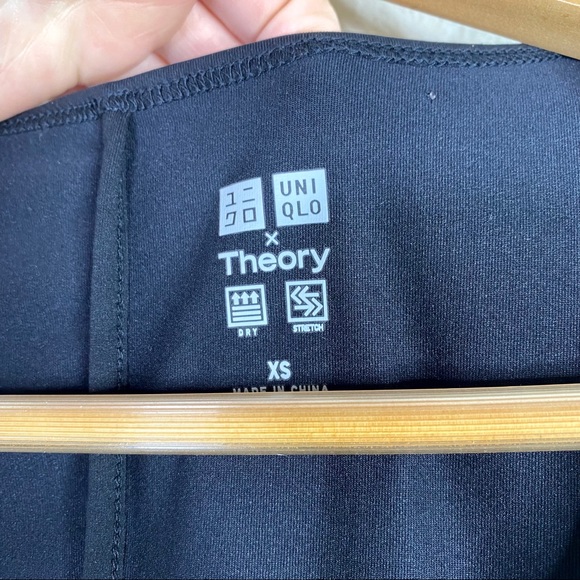 Uniqlo x Theory Black Stretch Short Sleeve A-Line Dress - Picture 5 of 8